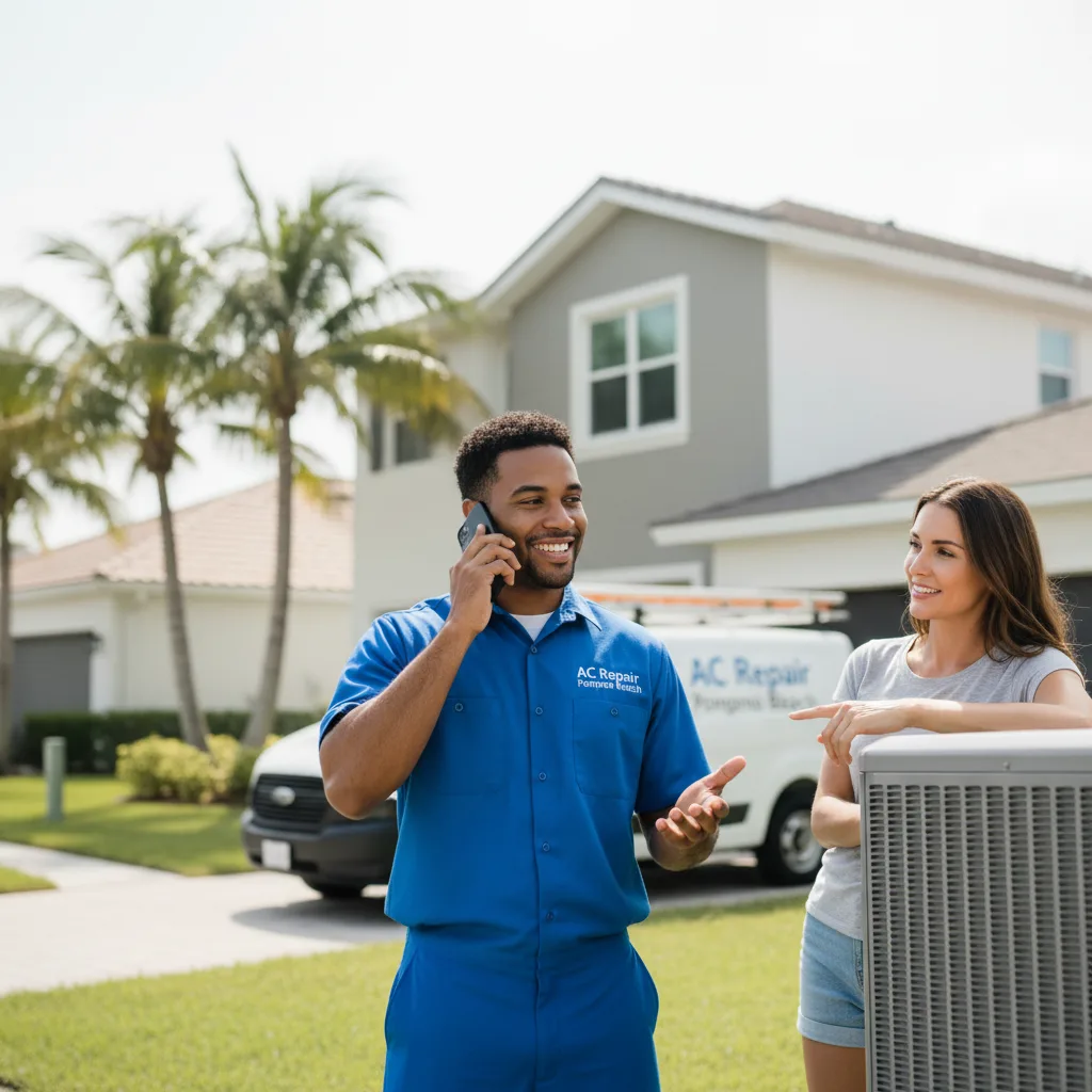 AC Repair Pompano Beach customer support in Southbridge Town